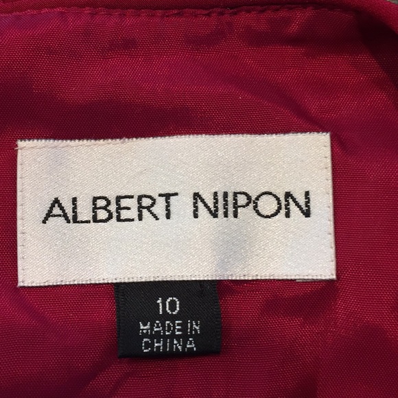 Albert Nipon Red Sleeveless Top Size 10 - Picture 5 of 6